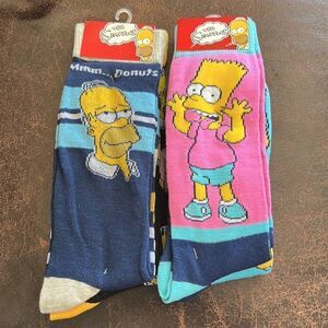 The Simpsons Crew Socks Bart/Homer ONLY